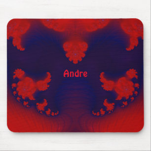Tapis De Souris ANDRE ~ Panier de souris rouge et bleu