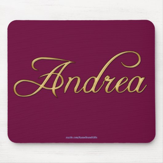 Tapis De Souris ANDREA Nom de marque cadeau personnalisé Mousepad (Devant)