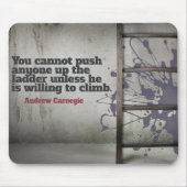 Tapis De Souris Andrew Carnegie Citation Inspirationnelle "Pousser (Devant)