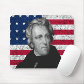 Tapis De Souris Andrew Jackson et le drapeau des USA (Avec souris)