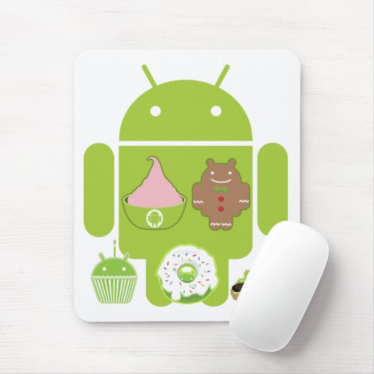 Tapis de souris androïde de versions (Avec souris)