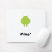 Tapis De Souris androïde, iWhat ? (Avec souris)