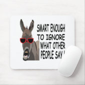 Tapis De Souris Âne intelligent cool (Avec souris)