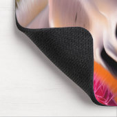 Tapis De Souris Âne mignon avec cactus à fleurs (Coin)