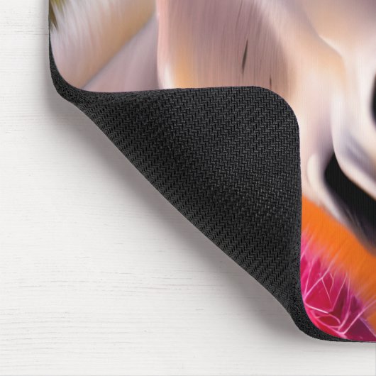 Tapis De Souris Âne mignon avec cactus à fleurs (Coin)