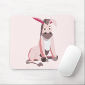 Tapis de souris Âne rose - Vos couleurs (Avec souris)