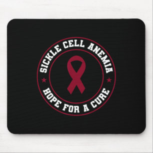 Tapis De Souris Anémie faucille Guerrier Scd Burgundy Sensibilisat