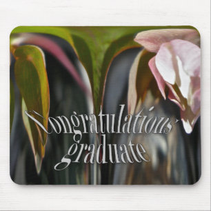 Tapis De Souris Anemone Abstrait Mousepad Graduate Félicitations