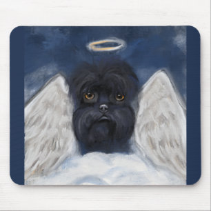 Tapis De Souris Ange Affenpinscher 
