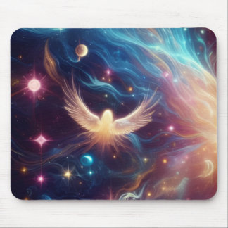 Tapis De Souris Ange + Aura de l'Univers sur ordinateur épais