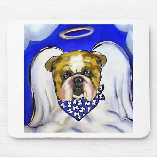 Tapis De Souris Ange Bulldog (Devant)