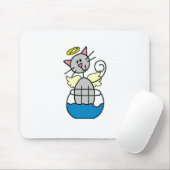 Tapis de souris Ange Chat (Avec souris)