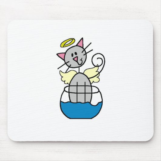 Tapis de souris Ange Chat (Devant)