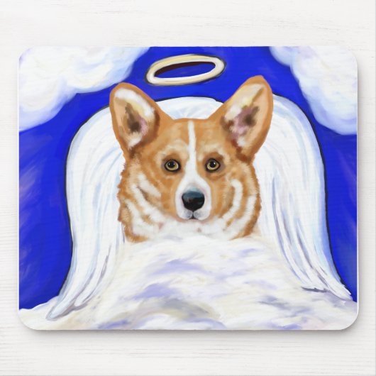 Tapis De Souris Ange Corgi (Devant)