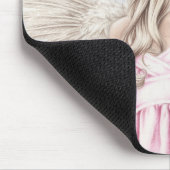 Tapis De Souris Ange dans Mousepad rose (Coin)