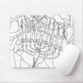 Tapis De Souris Ange de Chanukah (Avec souris)
