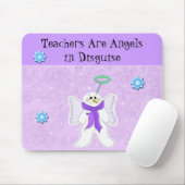 Tapis De Souris Ange de neige avec message de l'enseignant (Avec souris)