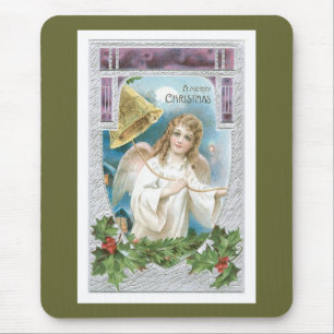 Tapis De Souris Ange de Noël avec cloche