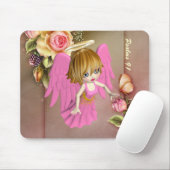 Tapis De Souris Ange de prière n°3 Mousepad (Avec souris)