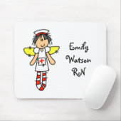 Tapis De Souris Ange d'infirmière (Avec souris)