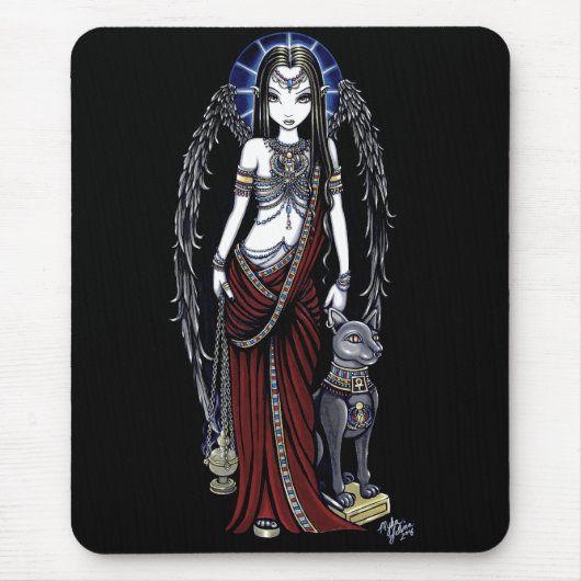 Tapis De Souris Ange égyptien Bastet Mousepad de Nefertari (Devant)