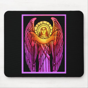 Tapis De Souris Ange en verre tendu Mousepad
