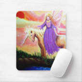 Tapis De Souris Ange et licorne (Avec souris)