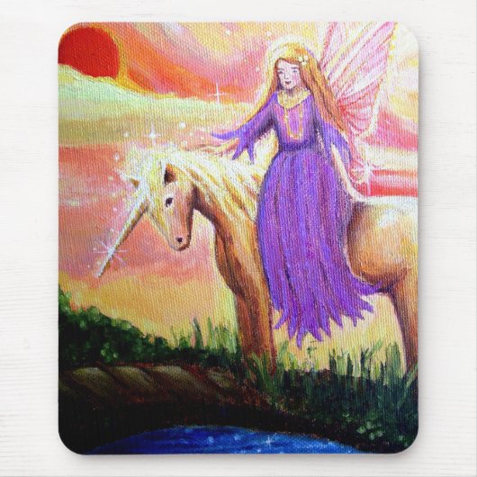 Tapis De Souris Ange et licorne (Devant)