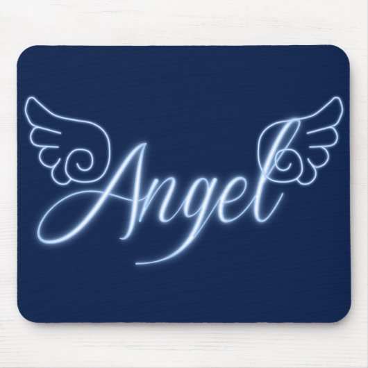 Tapis De Souris Ange Falln Avec Ailes (Devant)