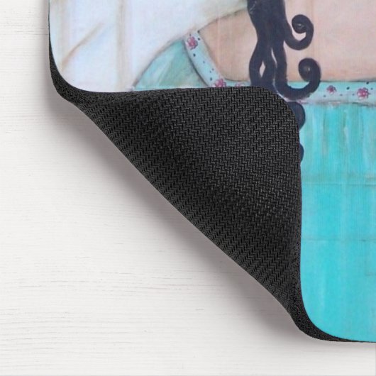 Tapis De Souris Ange gardien bleu Mousepad (Coin)