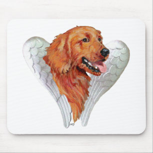Tapis De Souris Ange Golden Retriever
