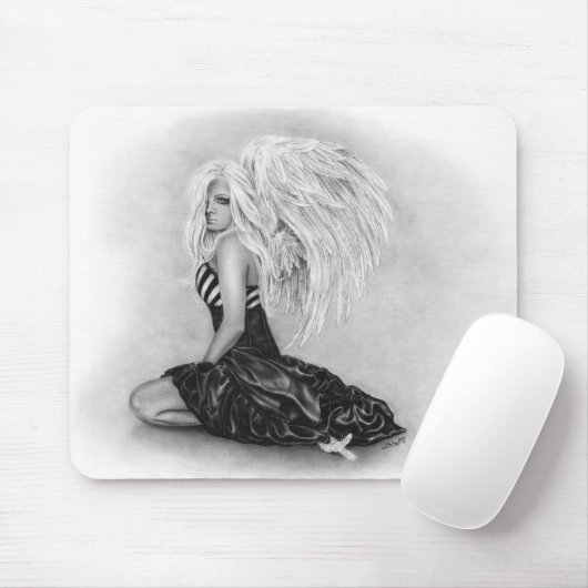 Tapis De Souris Ange imparfait Mousepad (Avec souris)