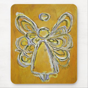 Tapis De Souris Ange jaune Mousepad