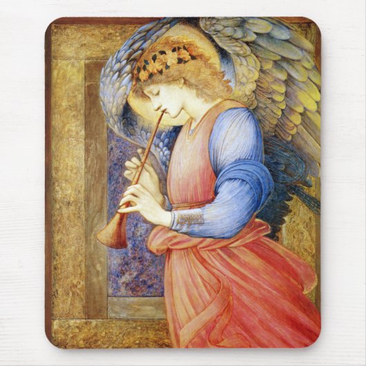 Tapis De Souris Ange jouant un flageolet Burne-Jones Mousepad (Devant)