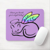 Tapis De Souris Ange Kitty Mousepad (pourpre) (Avec souris)