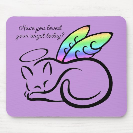 Tapis De Souris Ange Kitty Mousepad (pourpre) (Devant)