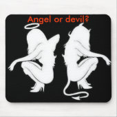 Tapis De Souris Ange ou diable ? mousepad (Devant)