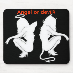 Tapis De Souris Ange ou diable ? mousepad