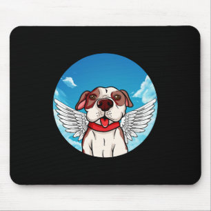 Tapis De Souris Ange Pitbull Stafford Bully Bouledogue