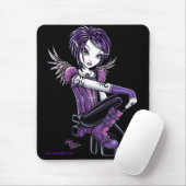 Tapis De Souris Ange pourpre Mousepad de tatouage de Monica (Avec souris)