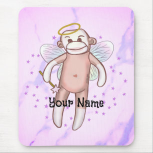 Tapis De Souris Ange Singe Chaussette