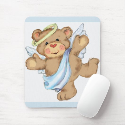Tapis De Souris Ange Teddy Bear (Avec souris)