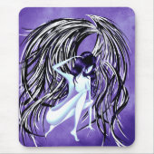 Tapis De Souris Ange tombé bleu de minuit (Devant)