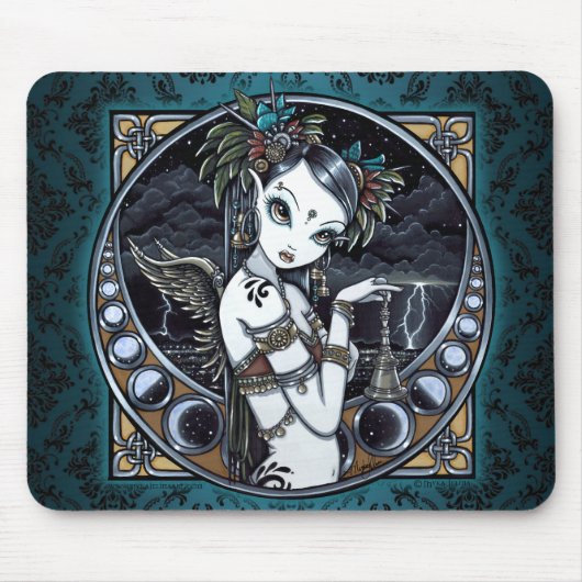 Tapis De Souris Ange tribal Mousepad de danseur de fusion de (Devant)