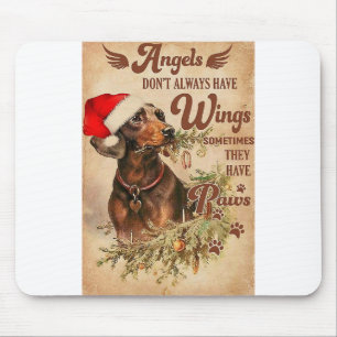 Tapis De Souris Angel Christmas Dachshunds