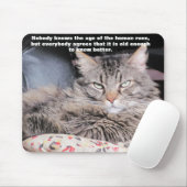 Tapis De Souris Angel grincheux avec citation "Age" (Avec souris)