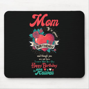Tapis De Souris Angel Maman Joyeux Anniversaire Dans Le Ciel Jour 