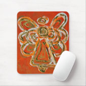 Tapis De Souris Angel Mousepad, Gardien Orange (Avec souris)