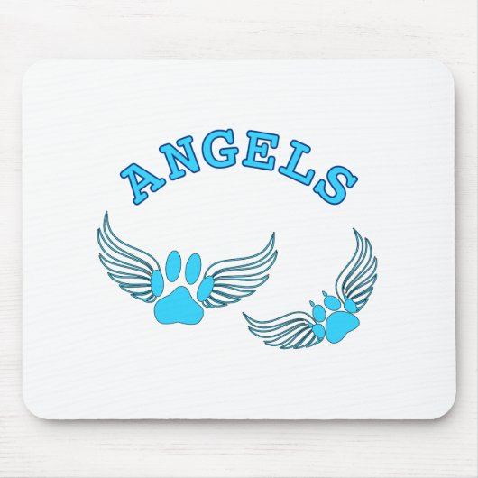 Tapis De Souris Angel Pis Animaux En Bleu (Devant)