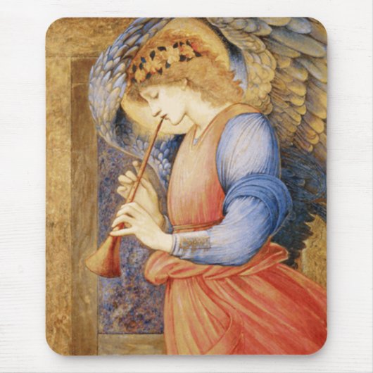 Tapis De Souris Angel Playing a Flageolet (par Edward Burne-Jones) (Devant)